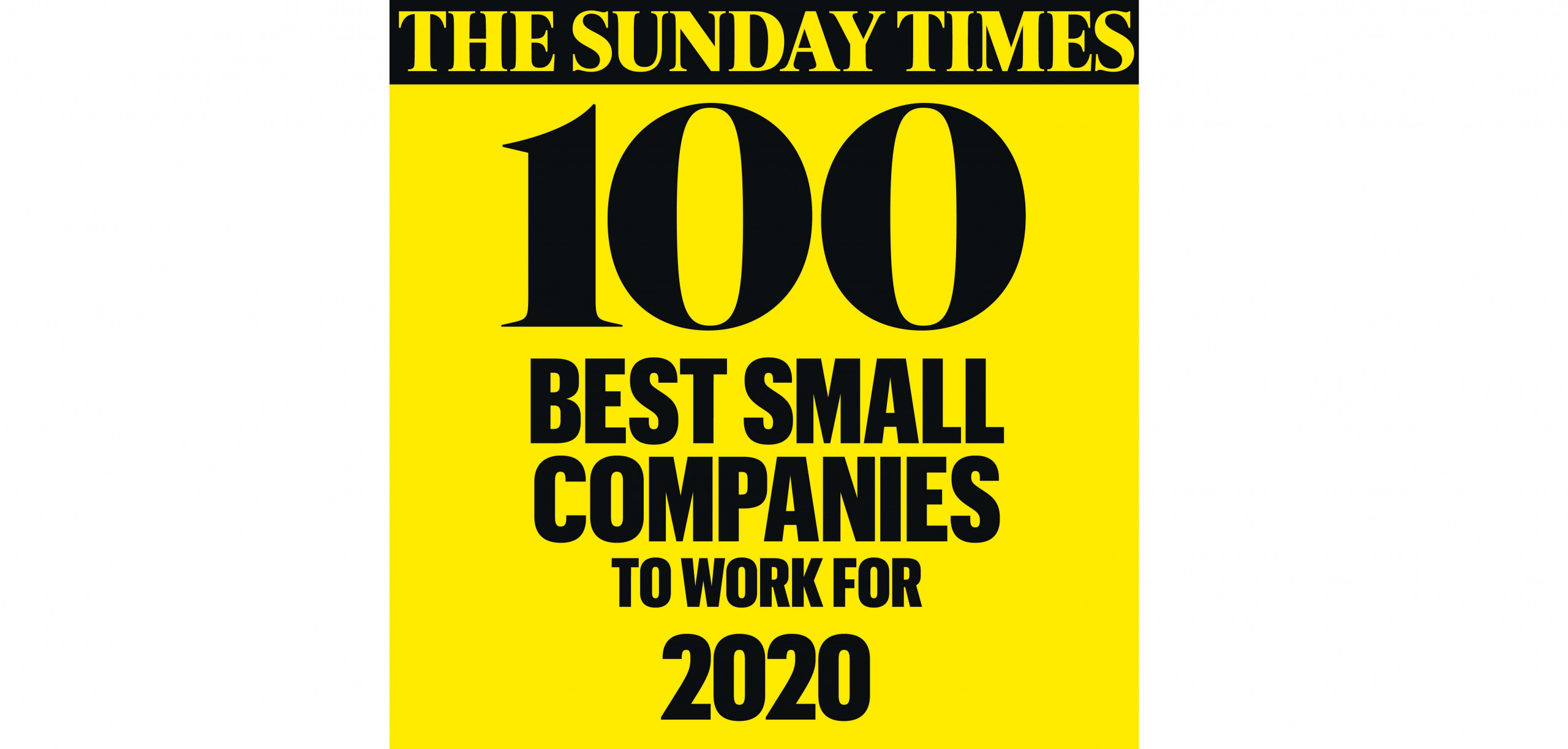 Sunday Times top 100 best small companies to work for 2020